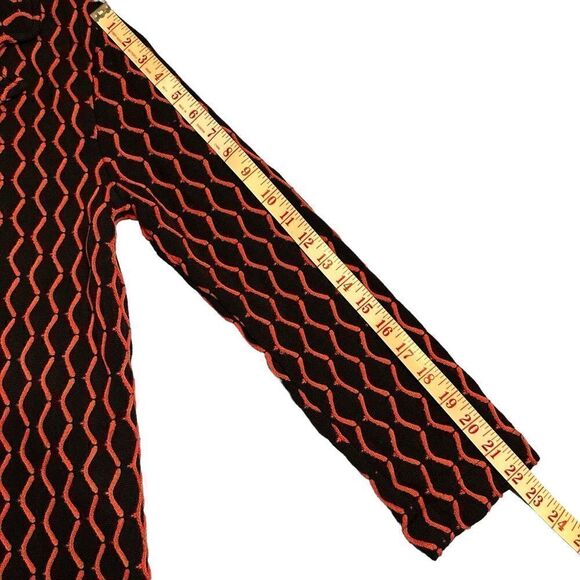 Knitss black and orange Morgan Virgin Wool Jersey knit jacket size Small - Picture 13 of 14